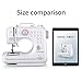 DONYER POWER Electric Sewing Machine Portable Mini with 12 Built-in Stitches, 2 Speeds Double Thread, Embroidery,Foot Pedal