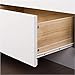BOWERY HILL Contemporary Queen Platform Bed with 6 Drawer Storage in White