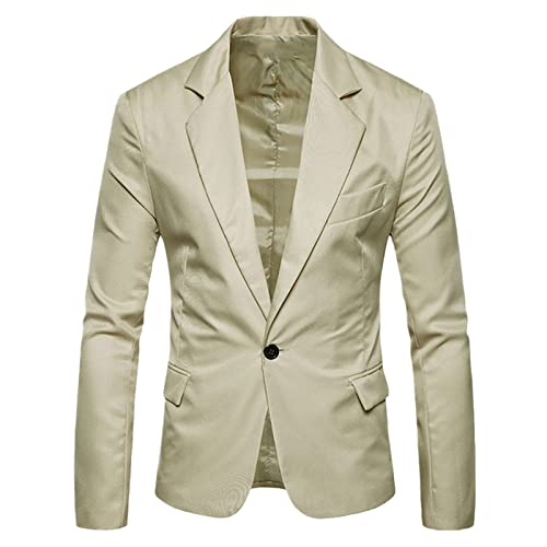 Blazer pour homme formel b-kaki mode veste ajustée XXXL mariage