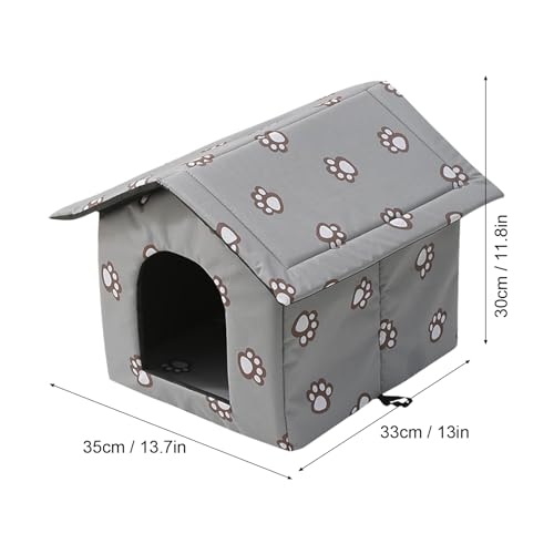 Teksome Hundehöhle kleine Hunde, Katzenhöhle große Katzen, Hundehaus drinnen Indoor, Hundehütte Stoff, Katzenhaus Winterfest, Kuschelhöhle Hund, Schlafhaus Haustierhaus zuhause, S/M