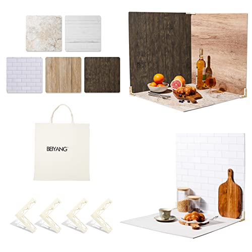 Image of 5 PCS 24X24 Inch Boards Photo Backdrop for Flat Lay, Food Photography Background, BEIYANG