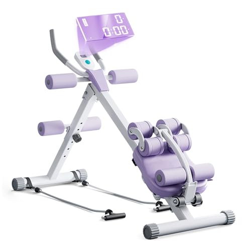 4-in-1 Bauchtrainer für Zuhause, Verstellbare Bauchmuskeltrainer, Faltbare Bauchmuskeln Trainingsgerät (Belastbarkeit 150 kg), Bauch Beine Po Trainer, Sit Up Hilfe mit Rückenrolle 4-in-1 Bauchtrainer für Zuhause, Verstellbare Bauchmuskeltrainer, Faltbare Bauchmuskeln Trainingsgerät (Belastbarkeit 150 kg), Bauch Beine Po Trainer, Sit Up Hilfe mit Rückenrolle