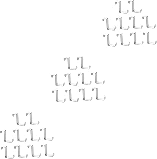 Cabilock 30 PCS z Type Hook Cabinet Drawer Hooks Metal Door Storage Hook Over Door Hangers Heavy Duty Clothes Hanger Rack Heavy Duty Hook Heavy Duty Ceiling Hooks Dual Head Hanger hat Pack