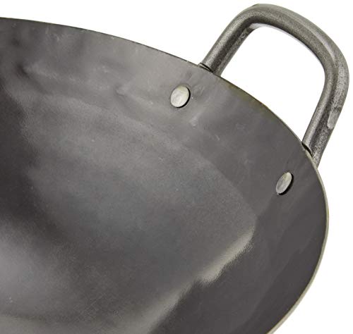 Wok de Hierro Yamada 27 cm grosor 1.2 mm negro miniatura 4