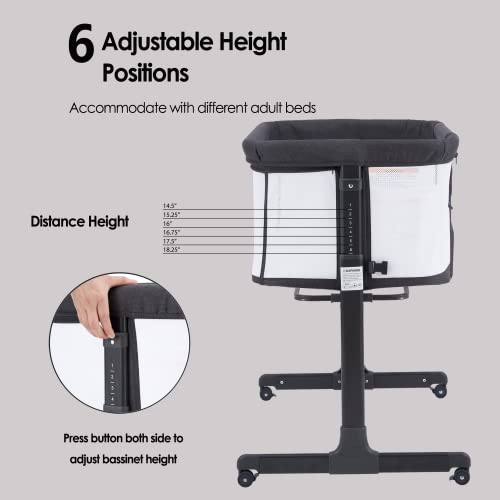 Qutanix OD362 Baby Bassinet Bedside Sleeper thumb #6