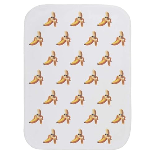 Azeeda 'Funny Banana Face' Baby Burp/Wash Cloth (BC00035289)