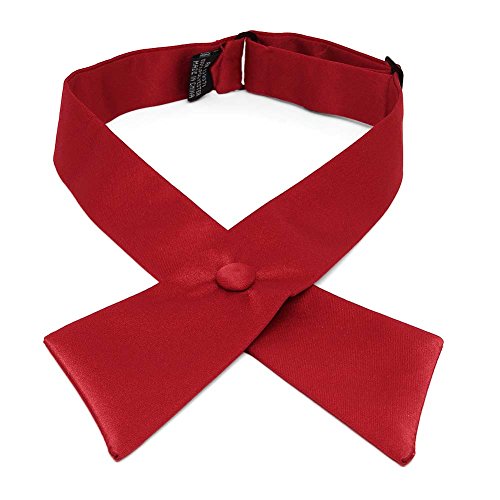 TieMart Festive Red Crossover Tie