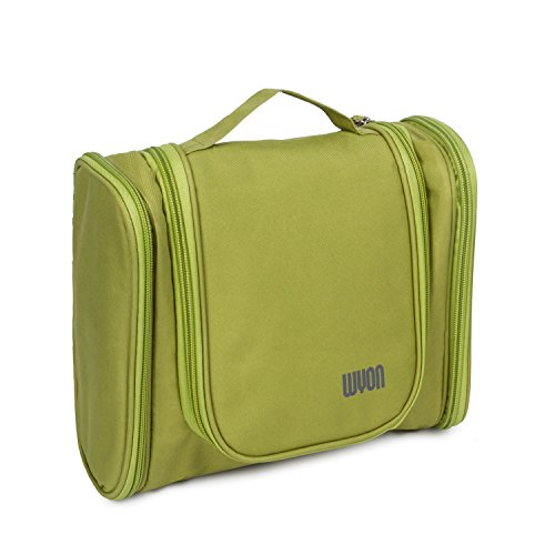 Hanging Toiletry Bag Travel Storage Bag Men Women Cosmetic Makeup Shaving Dopp Kit Case(Green)