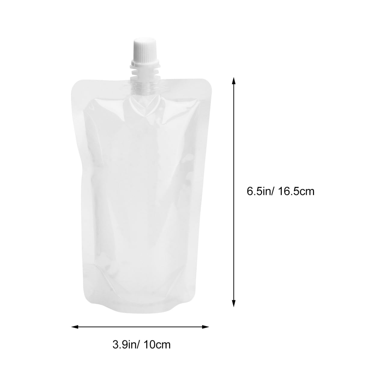 Operitacx 50pcs Plastic Flasks for Travel, Reusable Drink Pouches, Juice Water Drinking Flasks for Travel Outdoor Sports Concerts Events (250ml)