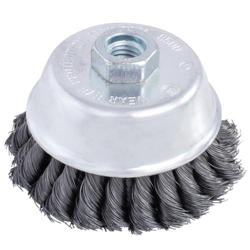 Image of Shark 14049 5 /8-11NC 0.014-Gauge Wire 4-Inch Double Row Knotted Cup Brush
