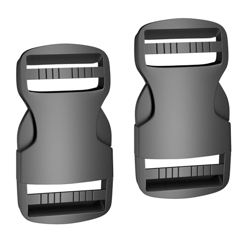 SCOOYUCK 2 Stück Steckschnalle 32mm, Doppelt Verstellbar...