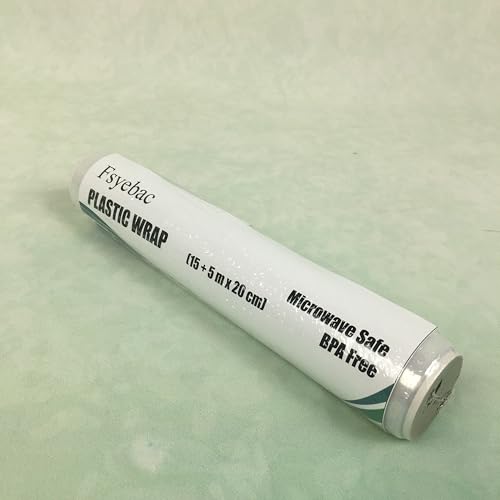Fsyebac Plastic wrap – 20m x 20cm Microwave Safe, BPA-Free, Meeting Everyday Food Storage and Packaging Needs