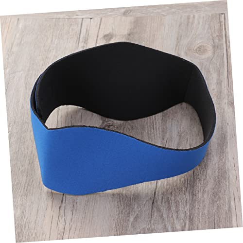 POPETPOP Adjustable Waterproof Swimming Headband for Kids and Adults Dark Blue Ear Protection Hair Band for Diving and Yoga3