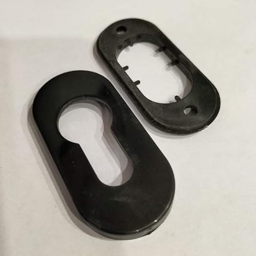 MOSTRINA COPRICILINDRO OVALE NERO CILINDRO