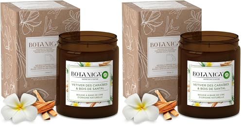 Bougie parfumée longue durée 90H Air Wick Botanica cire naturelle