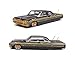 Diecast Model Car Compatible for 1964 Chevy Impala SS Lowriders Black Gold 1:26 Scale with Graphics and White Interior Limited Edition Maisto 32547BK