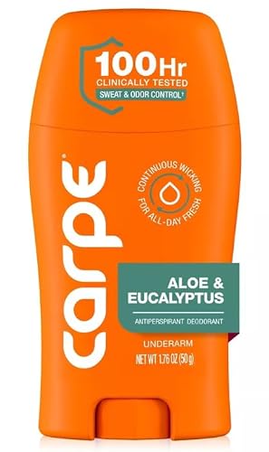 Carpe Men's 100HR Sweat ' Odor Control Antiperspirant Deodorant -