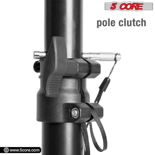 5 Core Speaker Stand Tripod Floor Adjustable Up To 48 Inch Dj Studio Monitor Stands Pole Mount thumb #3