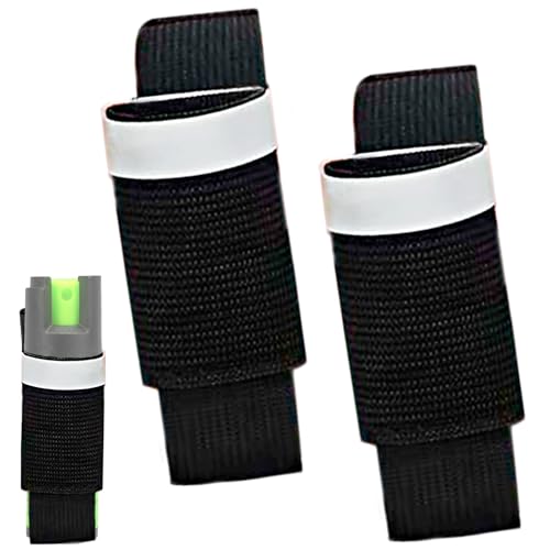 2Pcs Pepper Spray Hand Strap for Self Defence,Pepper Spray Pouch for Women Adjustable Reflective Keychain Holder,Fits Most Bear Spray, Personal Safety Device for Running Jogging Walking Night Safety