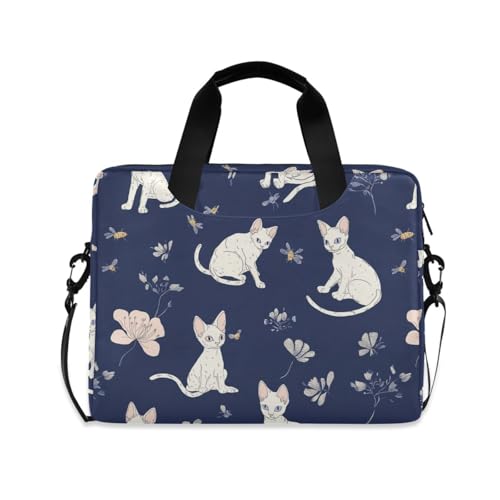 Maletín para portátil 15.6" azul marino con gatitos miniatura 1