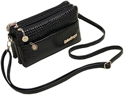 triple-zip crossbody purse
