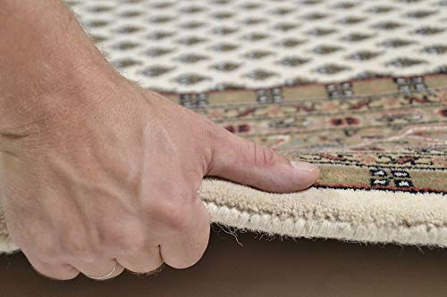 THEKO | Klassischer Orientteppich aus 100% Schurwolle - Chandi Mir | handgeknüpft | Rugmarksiegel | Beige | 60x90 cm – Bild 5