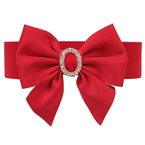 Bow High Waist Belts for Women Novelty Western Elastic Bowknot Corset Belt Stretch Blouse Jeans Dress Skirt Waistband