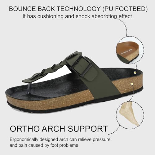 Image of Centrino Men's Berkin-Style Slip-On Sandals | Open Toe Design | Soft PU Footbed | Lightweight & Comfortable | Arch Support | On-Grip Sole | Casual Outdoor Wear (6867)