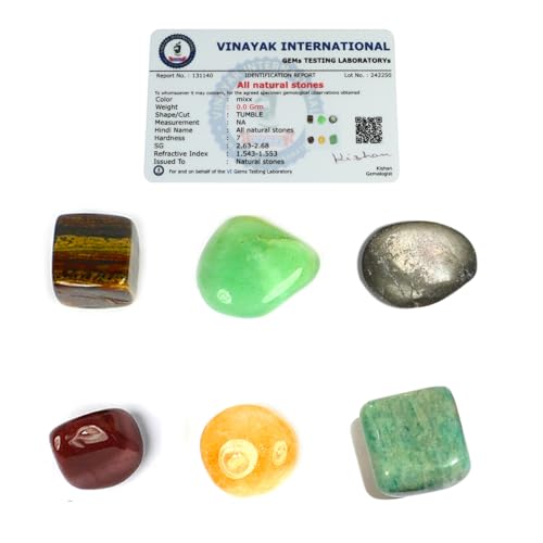 Image of Reiki Crystal Products Certified Natural Crystal Tumble Stone Kit | Multiple Crystal Stone Sets for Meditation, Reiki, Chakra & Spiritual Practices