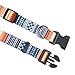 Mihqy Hundehalsband, Verstellbares, Weich & Komfort Hunde Halsband, Böhmisches, Blumen, geometrisches, Stammes Design, für Kleine, Mittlere und Große Hunde(Böhmische Orange,S)