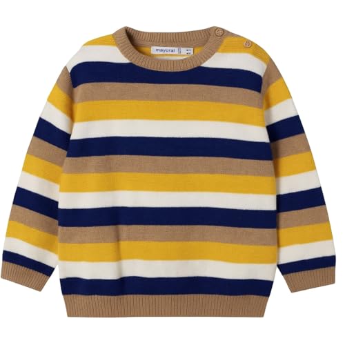 Pull Mayoral enfant pour balades d'automne en famille tricot orange raton laveur