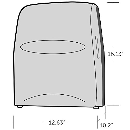 Sanitouch High Capacity Hard Roll Paper Hand Towel Dispenser (09995), Touch-Free Manual, White #TOP4