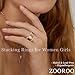 ZOOROO 2-Pack 14K Gold Plated Stacking Rings for Oura Gen 4/Oura Gen 3, Cubic Zirconia Simulated Diamond Oura Ring Stack for Women