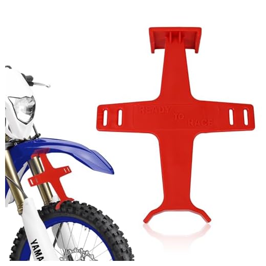 Wuyaoyao Motorcycle Fork Guard, Plastic Dirt Bike Fork Saver Suspension Support Brace, Transportation Protector Tie Down Seal Saver Protection Accessories, Dirtbike Motocross Accessories (Red)