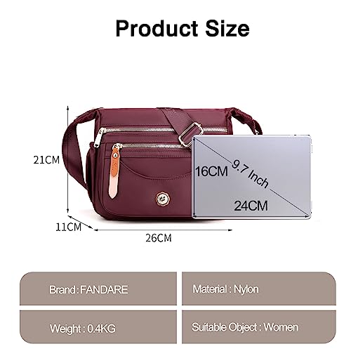Bolso de hombro elegante para el día a día, ideal para móvil y monedas en tono vino rojo 3