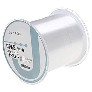 Vislijn, 500 m, nylon, 0,47 mm, transparant, monofiele vislijn, sterke spanning, hoge belasting, onzichtbare nylondraad, koord voor het ophangen van decoraties en sieraden