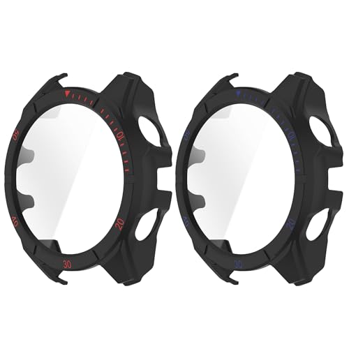 [RuenTech]�Ή�Garmin fenix 8(51mm/47mm/43mm)�J�o�[ ��̌^�ی�P�[�X PC���P�[�X+�K���X�t�B���� �h�o�ی�t�B���� ������ �d���Ė��Ղɋ��� 3D�S�ʕی� �K�[�~��fenix 8 Sapphire AMOLED�p 