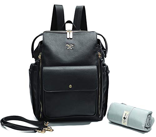 Diaper Bag Backpack by Miss Fong,Dipaer Bag, Backpack Diper Bag With Changing Pad,Large
