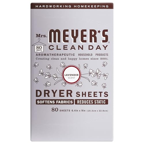 MRS. MEYER'S CLEAN DAY Dryer Sheets, Lavender, 80 ct