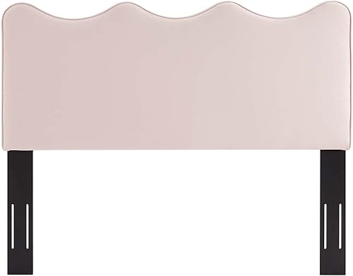 Miniatura 7 de Modway Athena Performance - Cabecera de terciopelo tamaño individual, color rosa