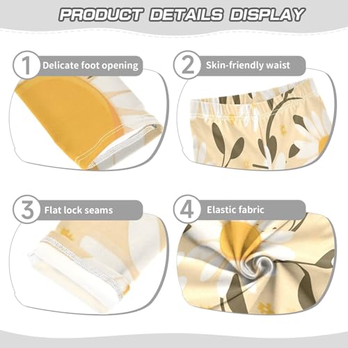 Toddler Girls Leggings Printed Yoga Pants Leggings Daisy One for Kids3