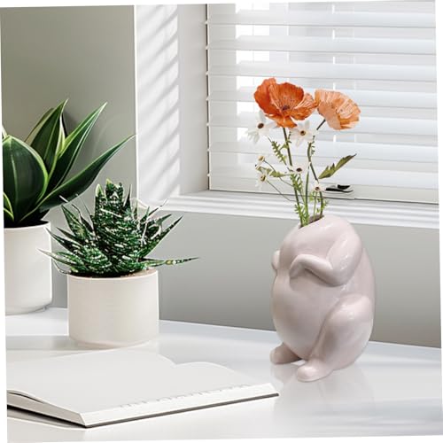 Vase fleurs céramique dinde poulet idéal pour décoration table Thanksgiving