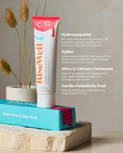 Image of Mineral Toothpaste for Kids, Made in USA, Cake Batter Flavor, 3.4 Oz