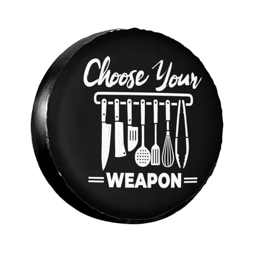 Chef Choose Your Weapon Premium SUV Tire Covers: Ultimate Wheel