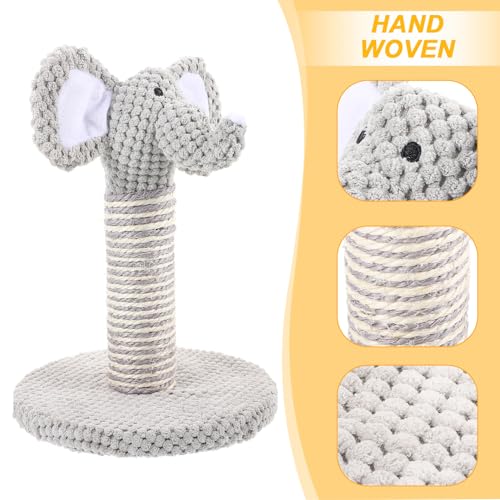 Rascador para gato forma elefante torre colgable gris miniatura 7