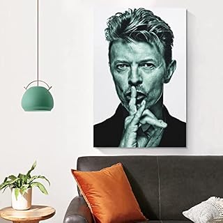 LWFBH Impression sur Toile 60 * 90cm sans Cadre David Bowie Affiche Vintage Room Decor Peintures pour Salon Chambre - Les Beatles, Paul McCartney, John Lennon, RIngo Starr, George Harrison LWFBH Impression sur Toile 60 * 90cm sans Cadre David Bowie Affiche Vintage Room Decor Peintures pour Salon Chambre – Image 3