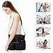 Imagen de HUA ANGEL Bolso Cruzado Mujer Mediano Casual de Nylon Impermeable con Múltiples Bolsillos