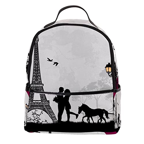 Mochila ligera París Torre Eiffel ideal para viajes románticos de fin de semana