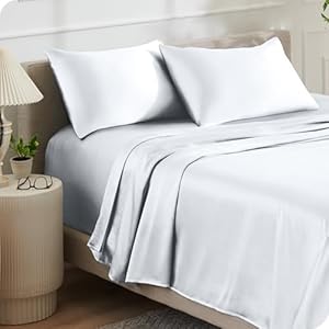 Bare Home Queen Poly Satin Sheet Se...