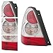 WHODNUS Halogen Tail Lights Assembly for 2006-2008 Subaru Forester,5 Pin Clear Red Lens Taillight Replacement 84201SA160 84201SA170 (Driver Side Taillight)